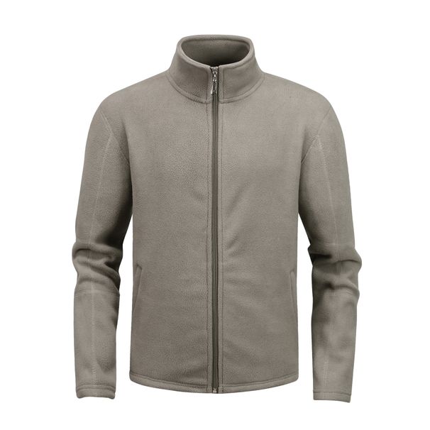 Giacca da uomo, felpa con collo alto, cardigan a maniche lunghe, giacca in pile spesso da uomo_voghion.com