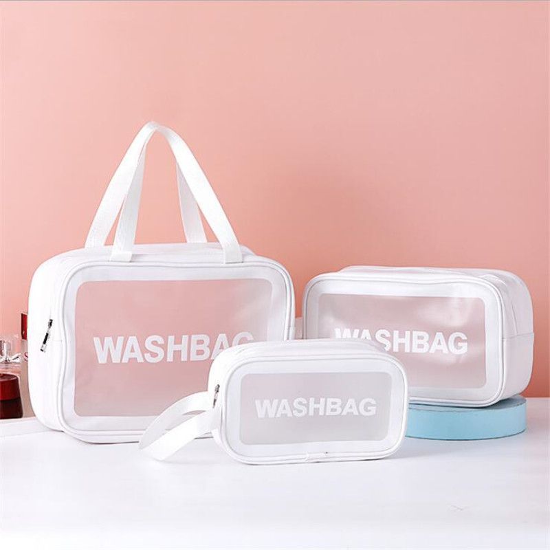 PU Travel Wash Bag - Waterproof Hanging Cosmetic Organizer Toiletry Case Multiple Pockets Large Size EU_voghion.com