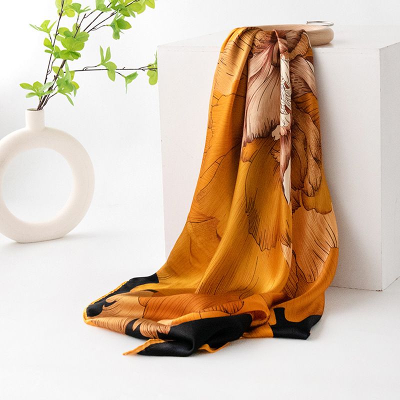 Envie um presente de 100% seda de amoreira, cachecol elegante de seda verdadeira de alta qualidade, xale feminino versátil para mãe e sogra_voghion.com