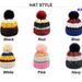 Autumn Winter Korean Knitted Hat Bee Color Matching Knitted Hat Fashion Velvet Warm Thickened All-match Cute Trendy_voghion.com