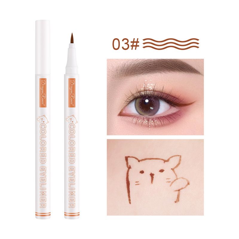 Wasserfester farbiger Eyeliner-Stift – Ultrafeine Spitze für Anfänger, ideal zum Zeichnen farbenfroher Wasserlinien, Weißton enthalten_voghion.com