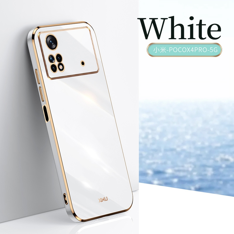 Plating Silicone Case For Xiaomi Poco M3 M4 Pro 4G 5G Back Cover Soft TPU Protection Phone Case For Poco X4 Pro 5G X3 NF_voghion.com