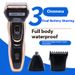 328 three in one reciprocating electric with dual battery men's beard shaver, washable shaver_voghion.com