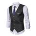 Men's Clothing New Men's Suit Vest Youth Fashion Business Casual Men's Slim Korean Vest Vest_voghion.com