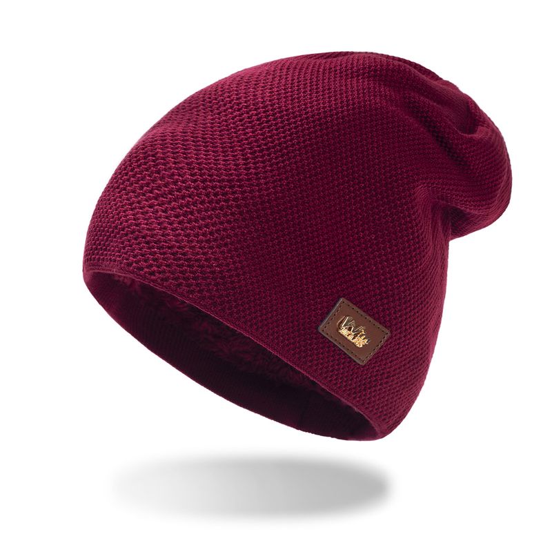 New Men's and Women's Hats Wool Knitted Hats Boutique Labeling Warm Men's Hats with Lining_voghion.com