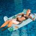 Premium Inflatable Floating Lounger Foldable Mesh Fabric Cover With Adjustable Backrest Quick Dry Design For Pool Lake Beach_voghion.com