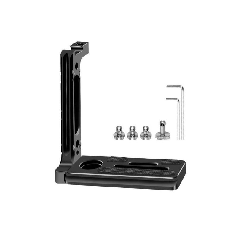 Phone Photo Live Streaming L-Shaped Bracket DSLR Camera Gimbal Tripod Quick Release Plate Base Photography Accessories_voghion.com