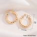 Brincos de argola geométricos elegantes, dourados, brilhantes, joias femininas de alta qualidade_voghion.com