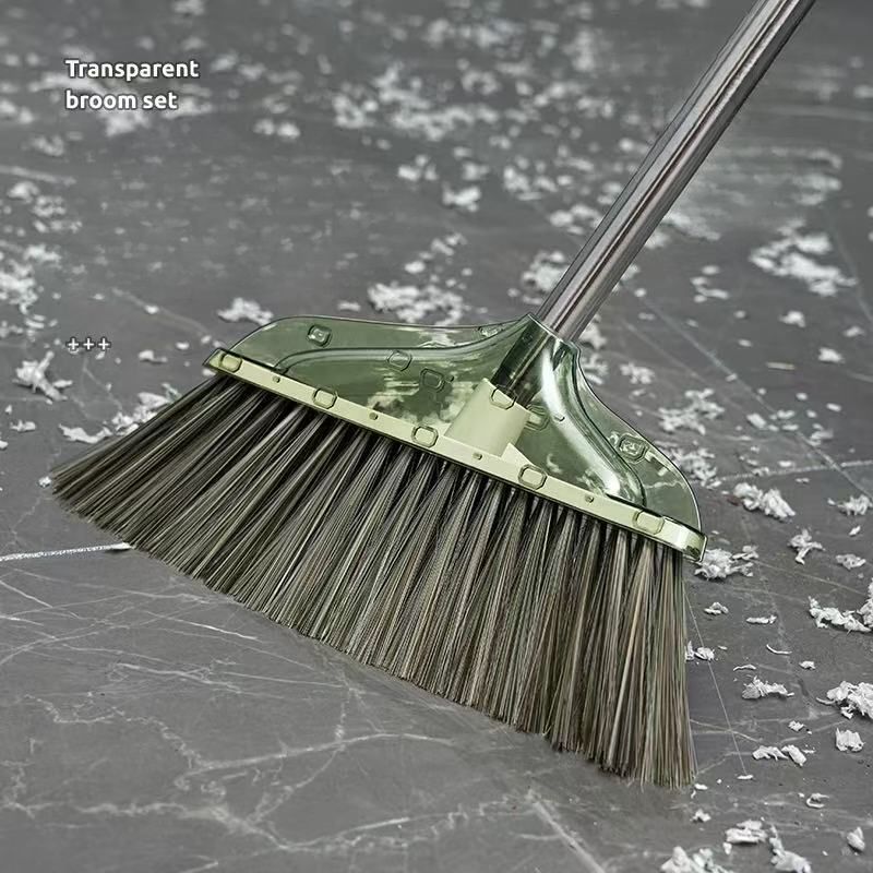 and Dustpan Set For Hoe Use 2025 New Model Light Luxury High Appearance Transparent Sweeping Trash Shovel High-end_voghion.com