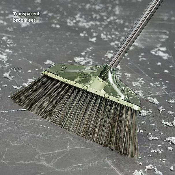 and Dustpan Set For Hoe Use 2025 New Model Light Luxury High Appearance Transparent Sweeping Trash Shovel High-end_voghion.com