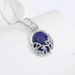 Vampire Diaries Sunlight-Proof Silver-Plated Catherine Natural Stone Necklace_voghion.com