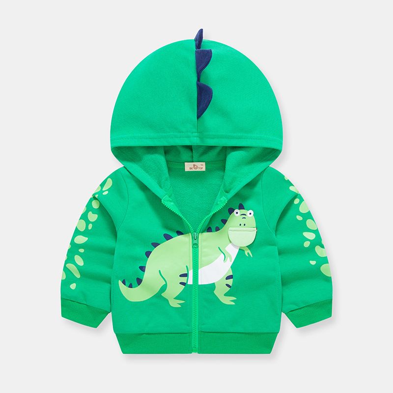 Children's Clothing Fashion Boy's Autumn Dinosaur Characteristic Coat Children's Baby Hoodie Cardigan_voghion.com