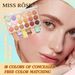 MISS ROSE 18 Color Concealer Palette Wodoodporny korektor rozjaśniający cienie pod oczami_voghion.com
