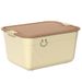 Desktop Snacks Miscellaneous Fruit Basket With Handle And Lid Plastic Home Clothing Storage Organizer Box_voghion.com
