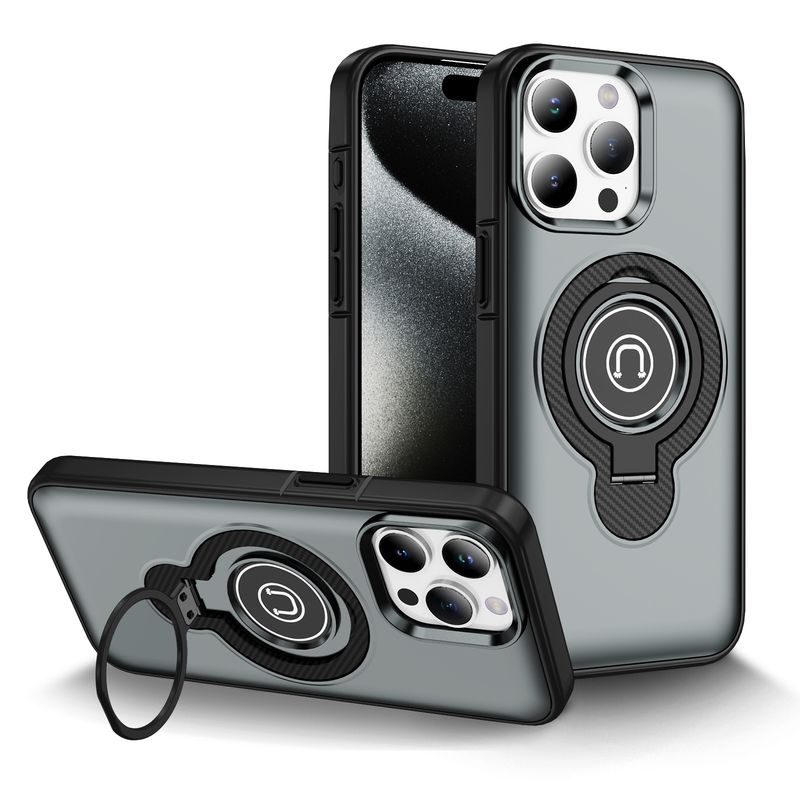 Wolf Armor Magnetic Stand Case For IPhone 16 Pro Max - 2-in-1 Protective Cover With Kickstand Also Fits IPhone 15 Plus​_voghion.com