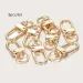 8pcs/lot Metal Universal Multi Color Optional Key Alloy Lobster Buckle Bag Accessories_voghion.com