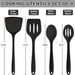 4-Piece Kitchen Utensil Set, With Silicone Spatula Heat-Resistant Solid And Slotted Cooking Spoon,_voghion.com