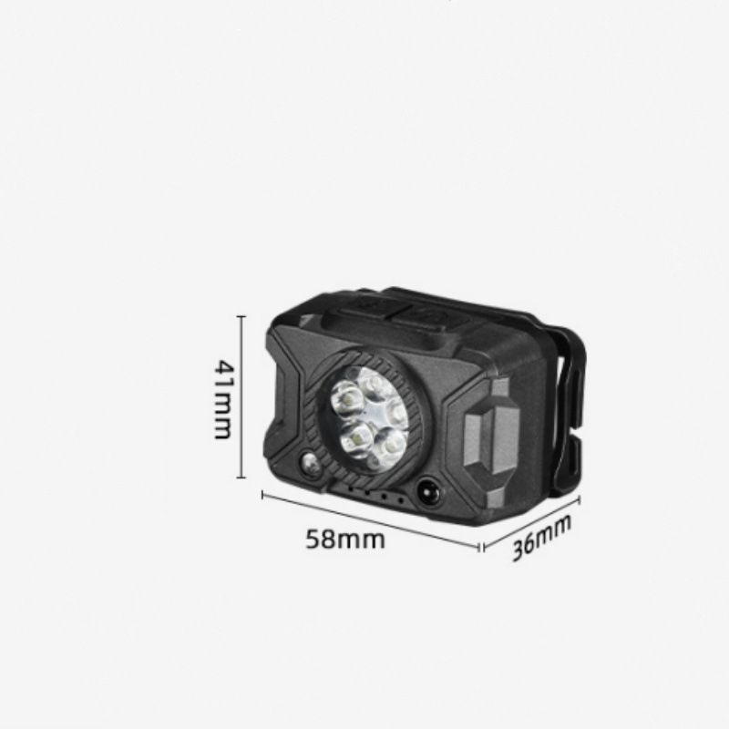 Head Mounted Flashli 5-core Multifunctional Outdoor Li, Long Endurance Lithium Battery Strong Li Sensing_voghion.com