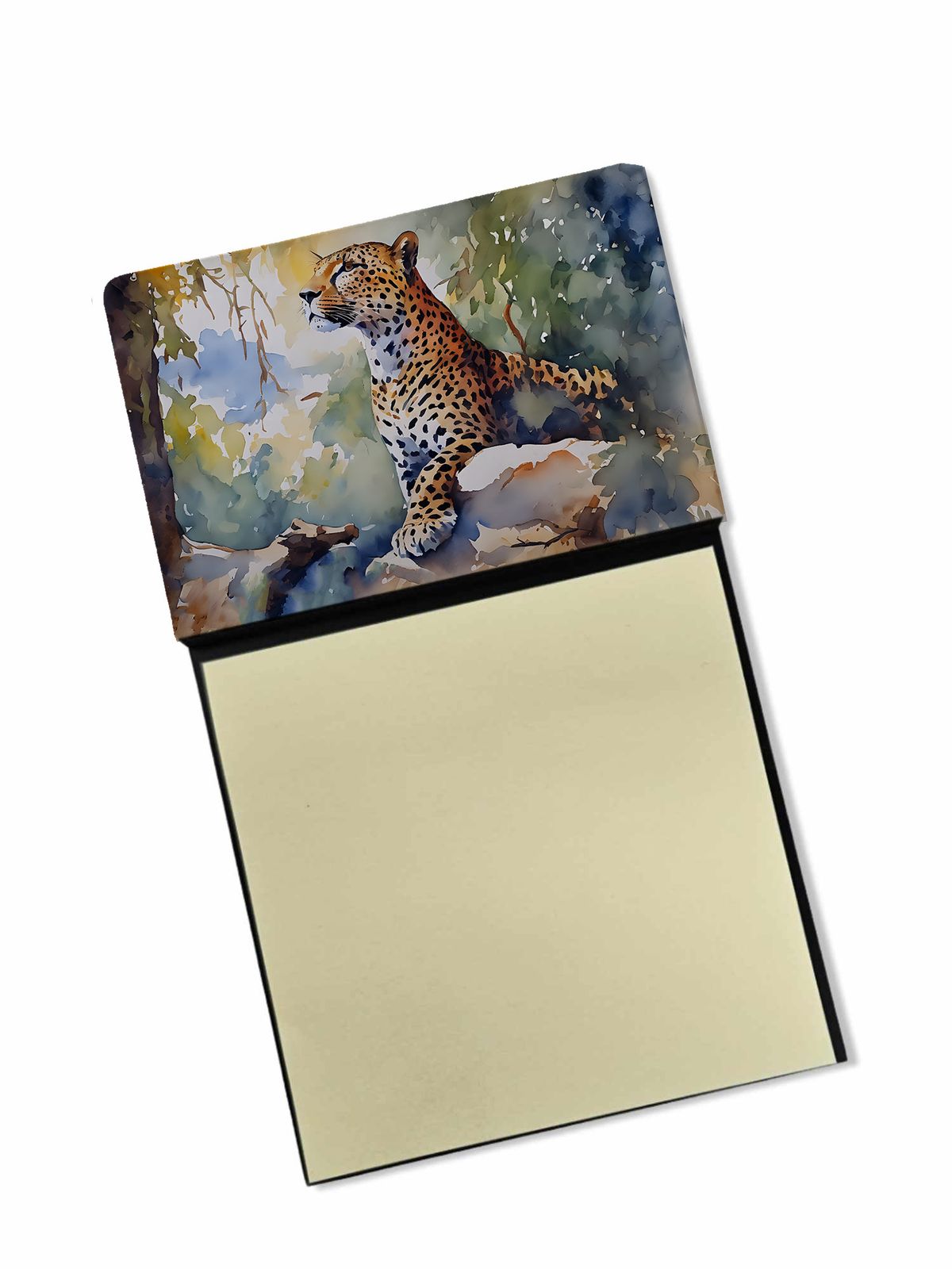 NEW Leopard Sticky Note Holder Refillable Dispenser Self-Sticky Note Pads, Memo Pads Blank Desk Accessories_voghion.com