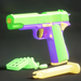 Radish 1911 Non-Firing Handgun Simulation Empty Colt Model Stress Relief Children's Toy Gun_voghion.com