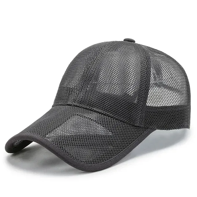 Gorra de béisbol de malla completa de verano de gran oferta, gorra de béisbol de secado rápido, protección solar, senderismo, golf, correr, gorra ajustable con cierre trasero_voghion.com