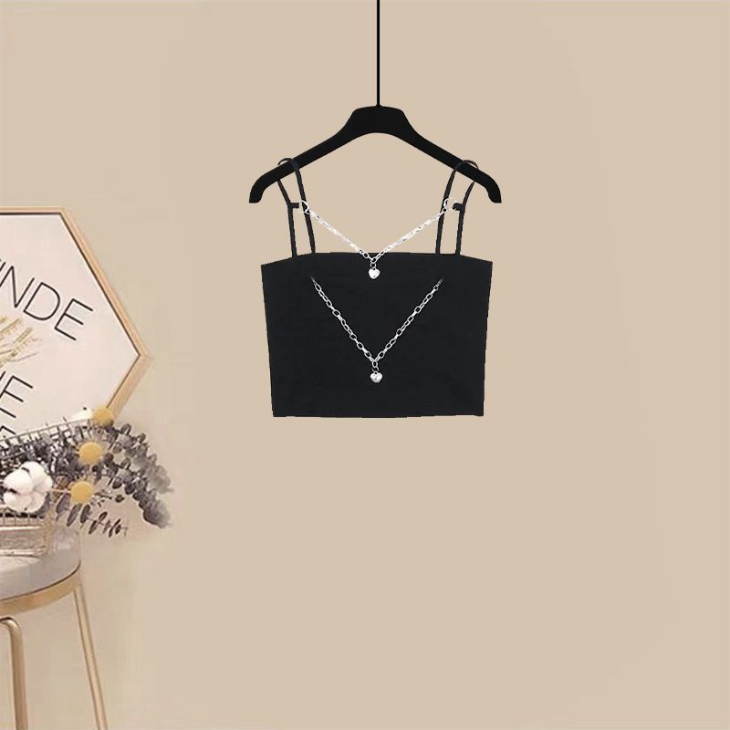 Dameskleding Zomer Nieuw Dik Mm High End Temperament Veelzijdig Shirt Bretels Geplooide Rok Driedelige Set_voghion.com