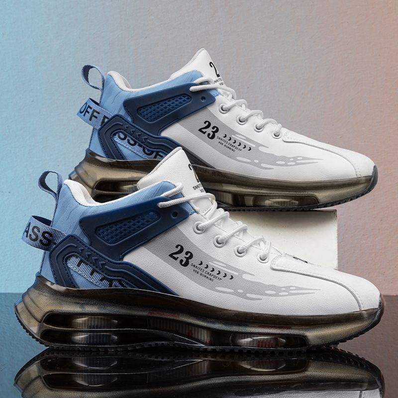 Nieuwe sportschoenen voor heren in de herfst en winter van 2022 Hoge schoenen Jeugdtrend Koreaanse versie met dikke zolen voor papa s_voghion.com