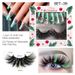 False Eyelashes New Products Christmas False Eyelashes Wear Nail Set Colored Eyelashes False Eyelashes Holiday Eyelashes_voghion.com