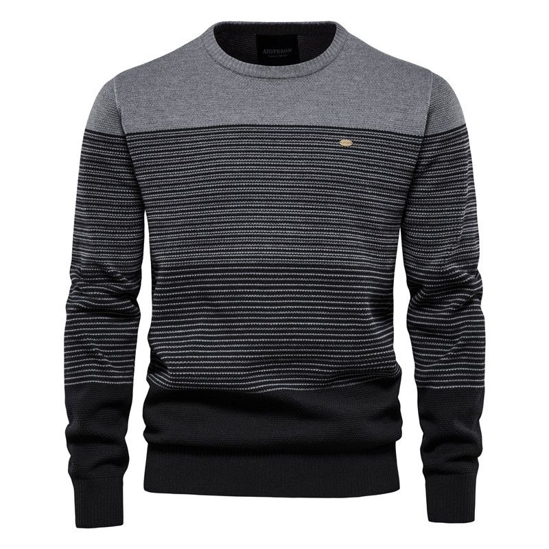 2024 Autumn And Winter Sweaters Men's New Casual Knitted Sweaters Men's Plug In Jackets Fashionable Casual Splicing Men's Sweaters_voghion.com