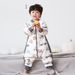 Baby quilted split-leg sleeping bag children's anti-kick quilt autumn and winter thickened jumpsuit antibacterial baby sleeping bag pure cotton New_voghion.com