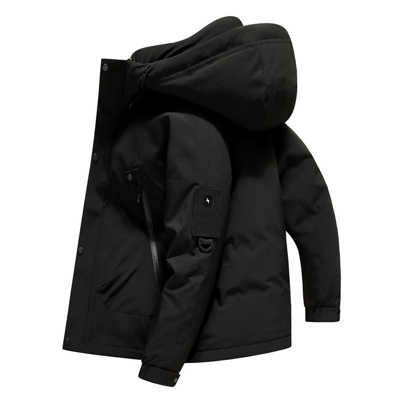 Abbigliamento da uomo all'aperto coppia sciolto giacca in seta e cotone giacca con cappuccio autunno e inverno nuovo giacca da lavoro in seta e cotone_voghion.com