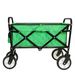 Minimeetall Colorful Collapsible Foldable Wagon Cart With Strapping System, Beach Wagon ,Utility Wagon Grocery Cart Camping Shopping Sports Gardeing Fishing Supports 225lbs,green Line_voghion.com