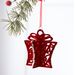 Burgundy Velvet Christmas Ornaments Set – Elegant Flocked Holiday Decor For Tree & Home (12 Styles: Deer, Bow, Snowflake & More)_voghion.com