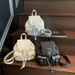 Bow Mini Backpack 2025 Fall/Winter New Fashion Rhinestone Silver Handbag Large Capacity Double Shoulder Bag_voghion.com