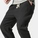 Casual Lightweight Spring Men Joggers Pants Solid Color Drawstring Summer Loose Mid Rise Pockets Trousers for Daily Wear_voghion.com