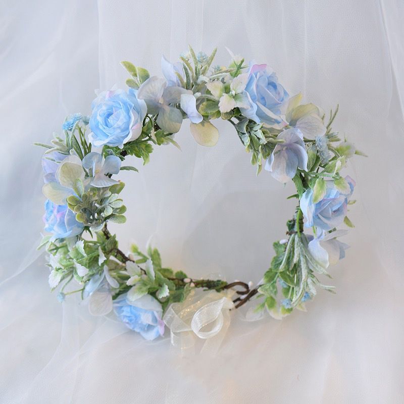 Woven Flower Wreath Girl Super Fairy Simulation Mori Style Children's Hair Accessories Making Materials Handmade_voghion.com