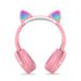 CXT-950 Decompression Cat Ear Over-ear Bluetooth Headset Plug-in Card Gift Foldable Headset Universal_voghion.com