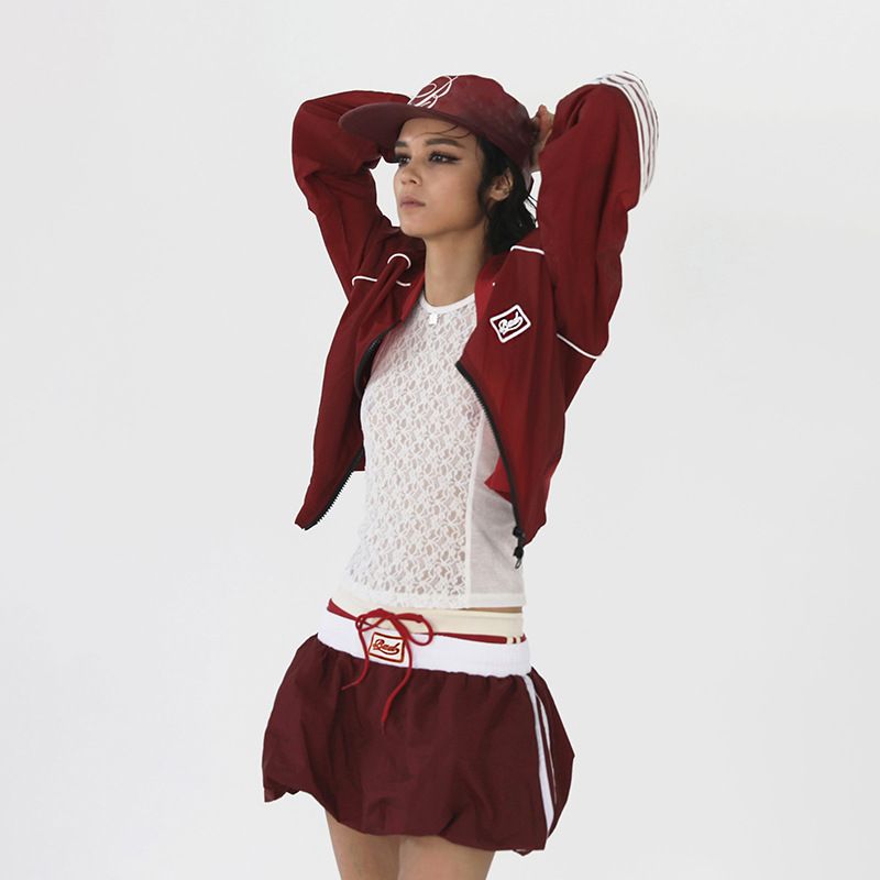 Verve 2025 Summer New Women's American Versatile Ballet Style Short Color Block Patchwork Midi Skirt_voghion.com