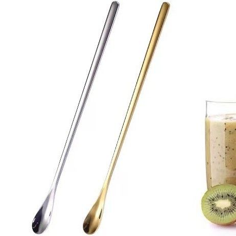 Set di cucchiaini da caffè in acciaio inossidabile 304 – Elegante manico lungo con e senza dettagli diamantati (cucchiaino minimalista per mescolare caffè, dessert e tè)_voghion.com