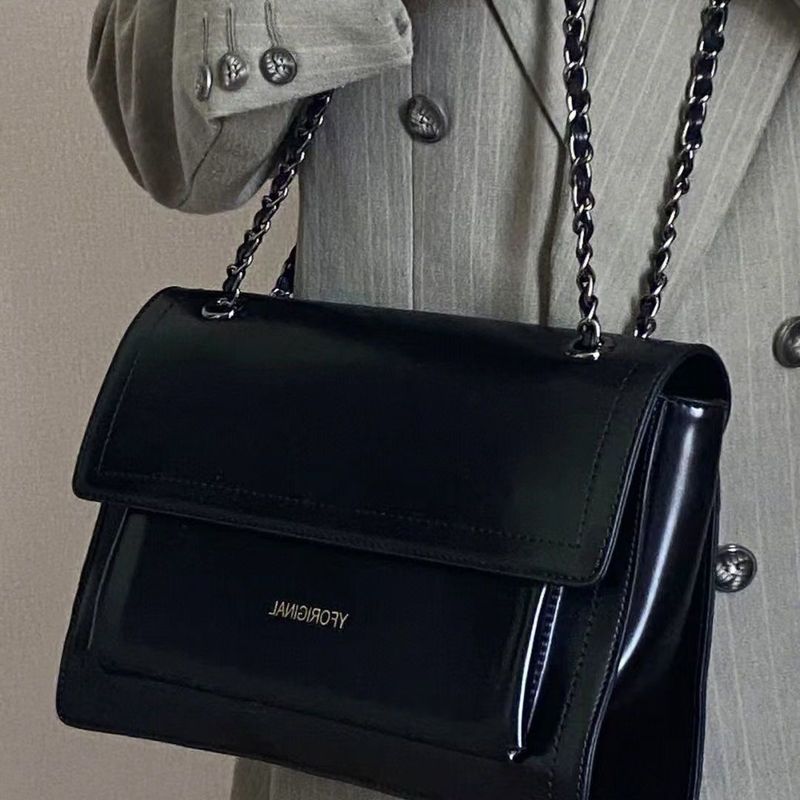 2025 Boho Rider Satchel - Roomy Chain Shoulder Bag For Women, Edgy Crossbody & Campus Chic Commuter Purse_voghion.com