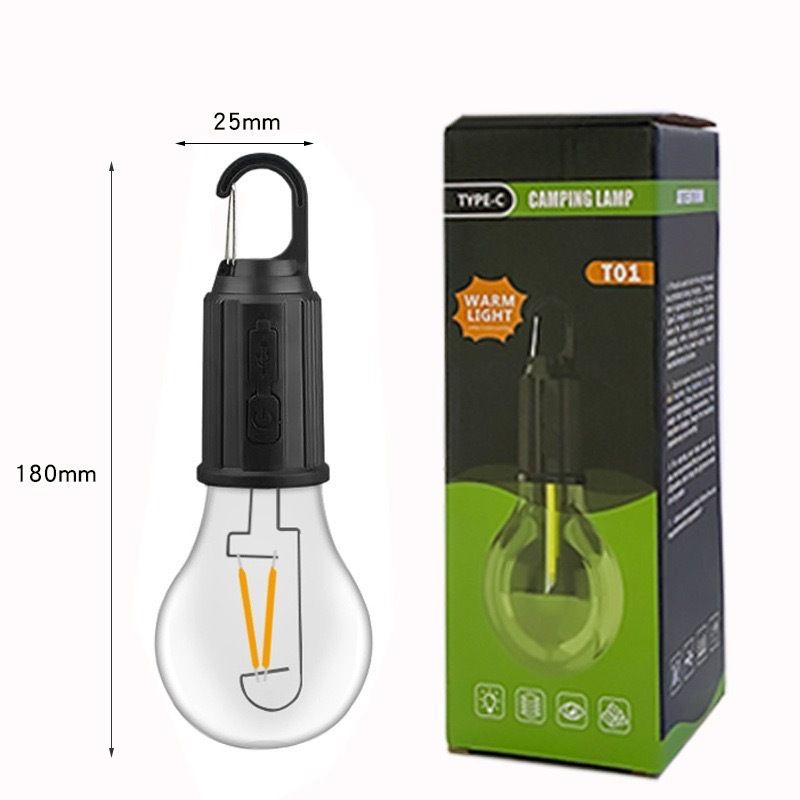 LED Tungsten Lantern Rechargeable Atmosphere Camping Tent Solar Emergency Bulb Light_voghion.com