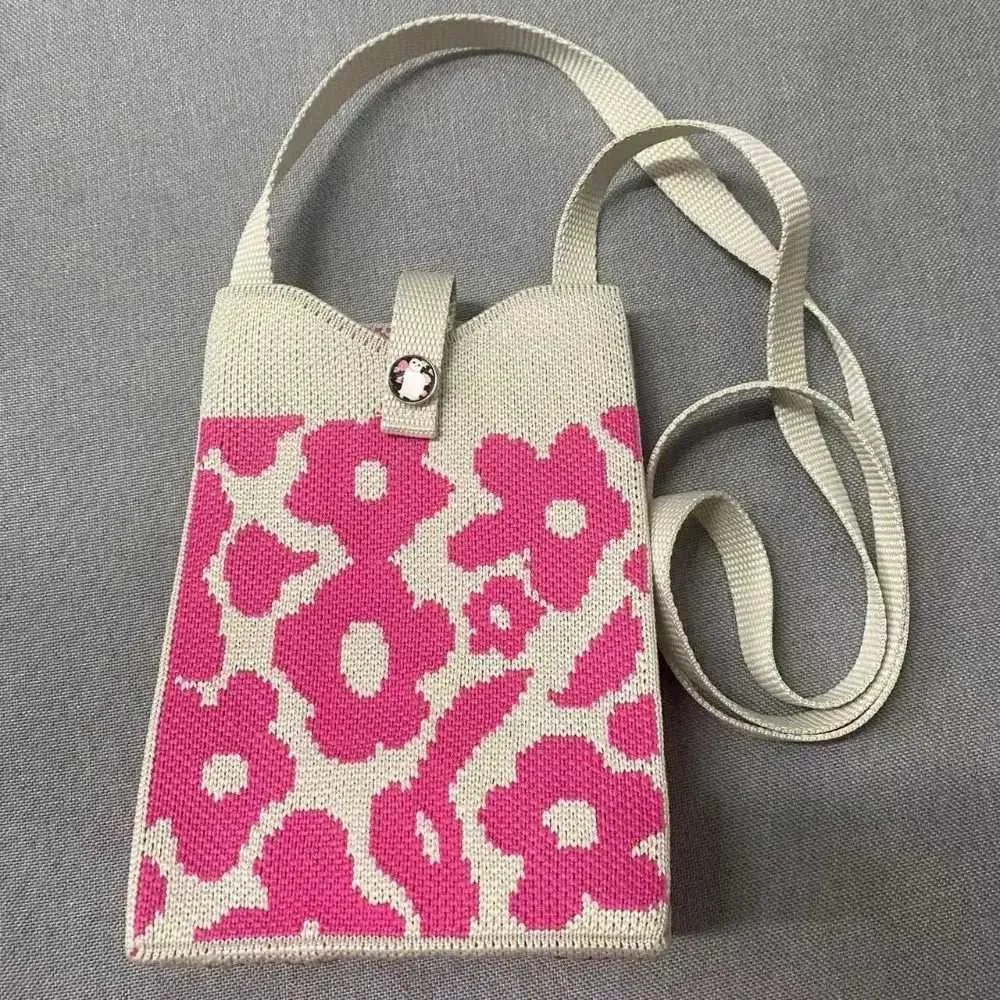 New Fi Handmade Knitted Handbag Reusable Warm Girl High Capacity Knot Mini Paper Box Party Bag Student Storage Y241106_voghion.com