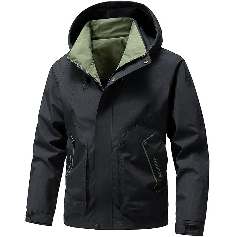 Herren-Softshelljacke – wasserdichte Arbeitskleidung, Windjacke, Slim Fit, Arbeitsjacke mit Kapuze (M-5XL, 4 Farben)​_voghion.com