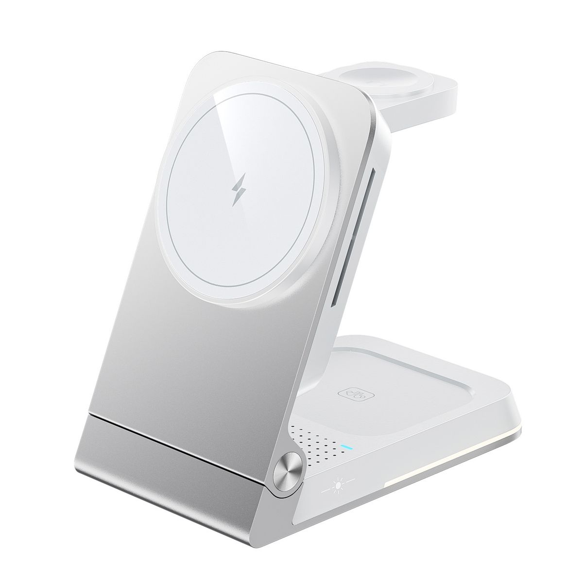 Cross Border Ny produkt Metallvikbar magnetisk tre-i-ett trådlös laddare Lämplig för mobiltelefonhållare Trådlös laddning_voghion.com