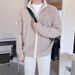 Men's Double Zipper Contrast Color Knit Sweater | Loose Fit Stand Collar Thickened Cardigan | Casual Winter Pullover_voghion.com