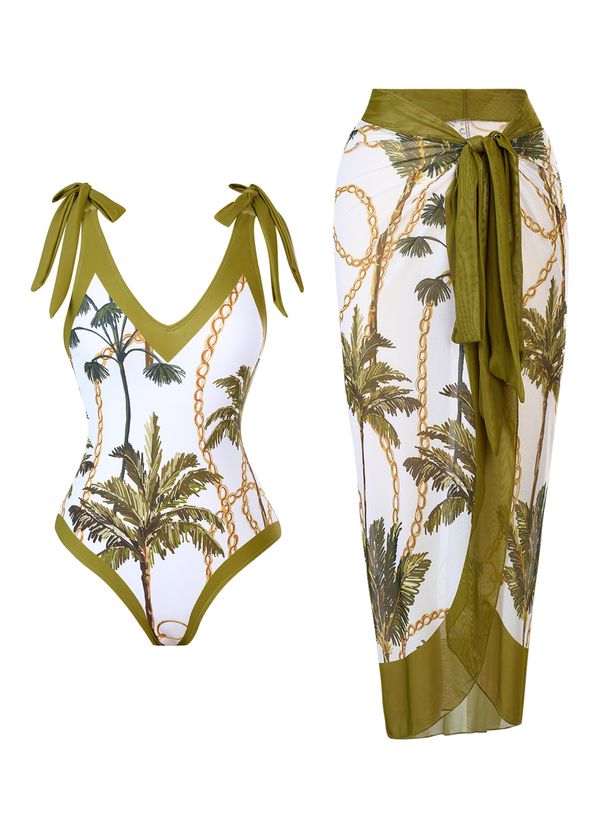 Costume da bagno intero francese da spiaggia e terme, con copertura della pancia, 2024, aderente, a vita alta_voghion.com