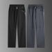 2025 Herren Jogging Hose Eis Seide Sommer Stretch Jogger Hose Schwarz Grau Gerade Coole Sport Trainings Hose Groß Groß Plus_voghion.com