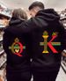 Man's clothing Lovers KING QUEEN hoodie Valentine's Day hoodie with hoodie hoodie_voghion.com