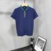 Vīriešu apģērbs Modes un elegants vīriešu apģērbs, krāsu saskaņotas apkakles adīti īsroku T-krekli, vīriešu topi, jauniešu vīriešu polo krekli_voghion.com