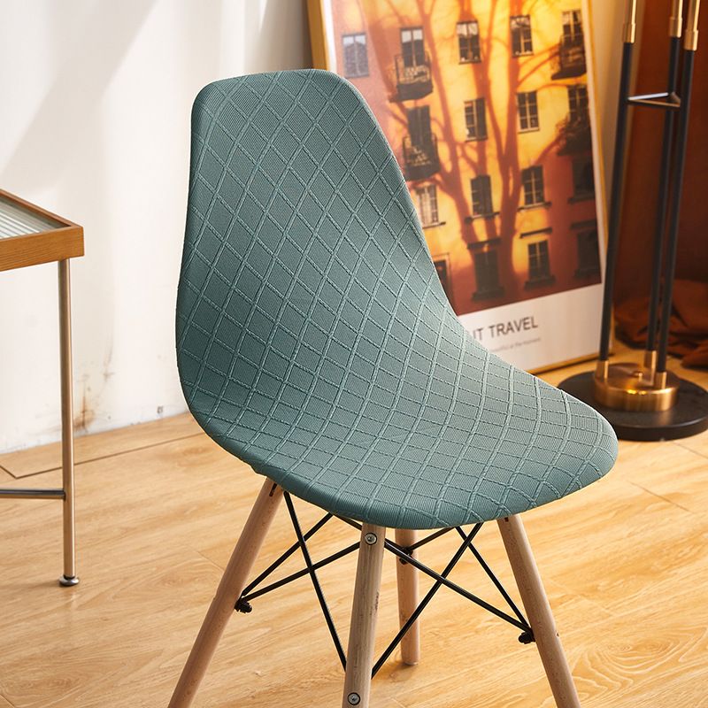 Eames chair cover waffle simple dining table chair cover all-inclusive universal dining table chair home chair cover_voghion.com